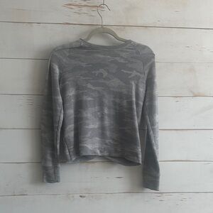 Athleta Gray Camo Kids Sweatshirt